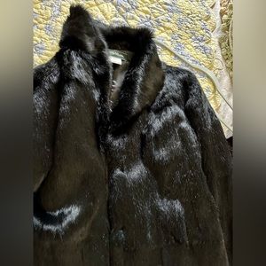 Beautiful rabbit fur coat